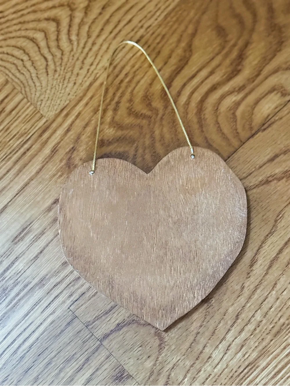 Hand-Painted Heart Holiday Ornament - Blue & Pink